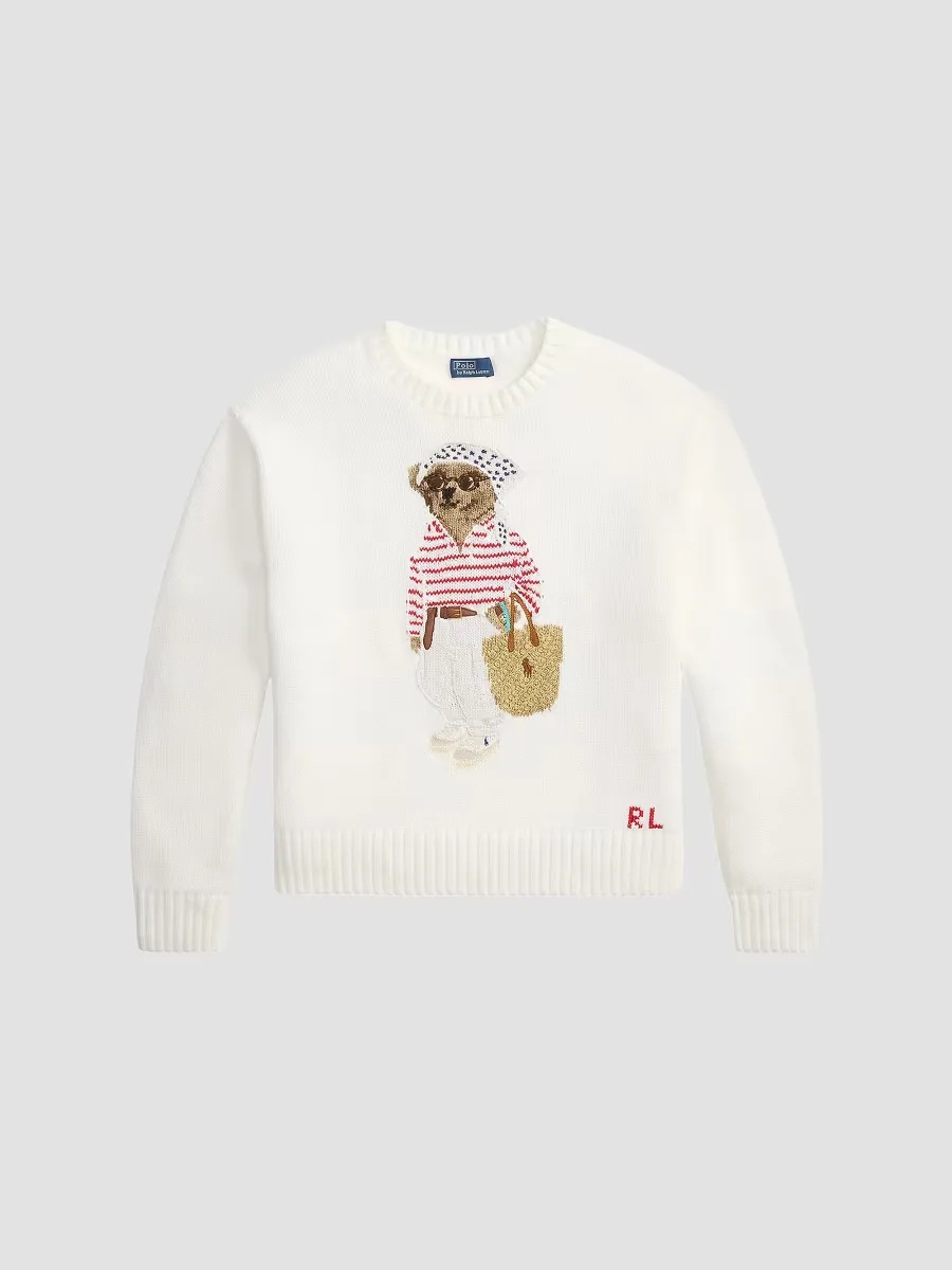 Polo Bear Cotton Sweater by Polo Ralph Lauren