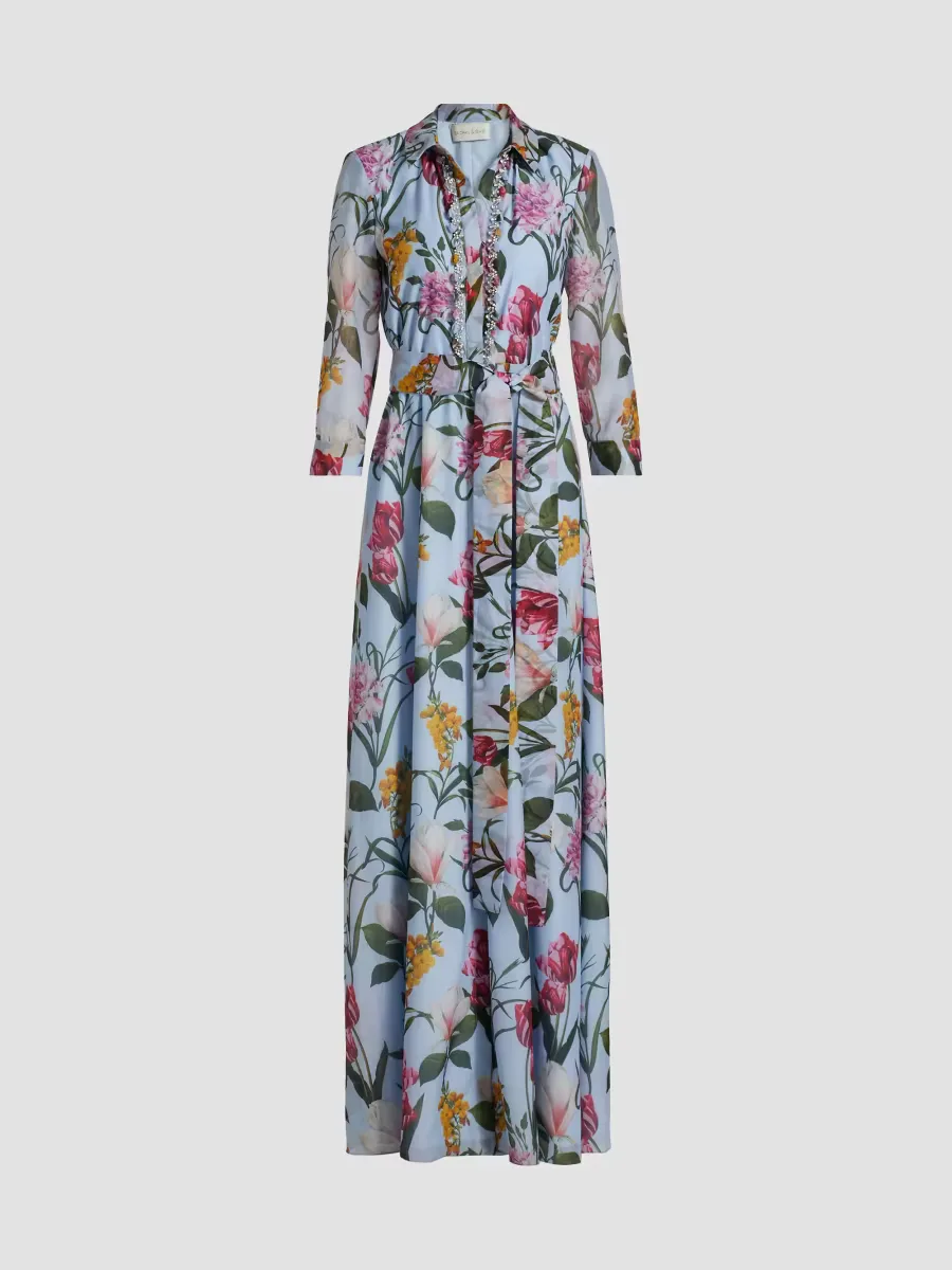 Addison Floral Shirt Gown