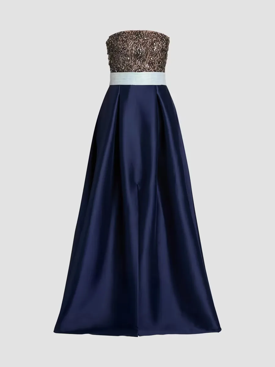 Colette Strapless Embellished Gown by SACHIN BABI