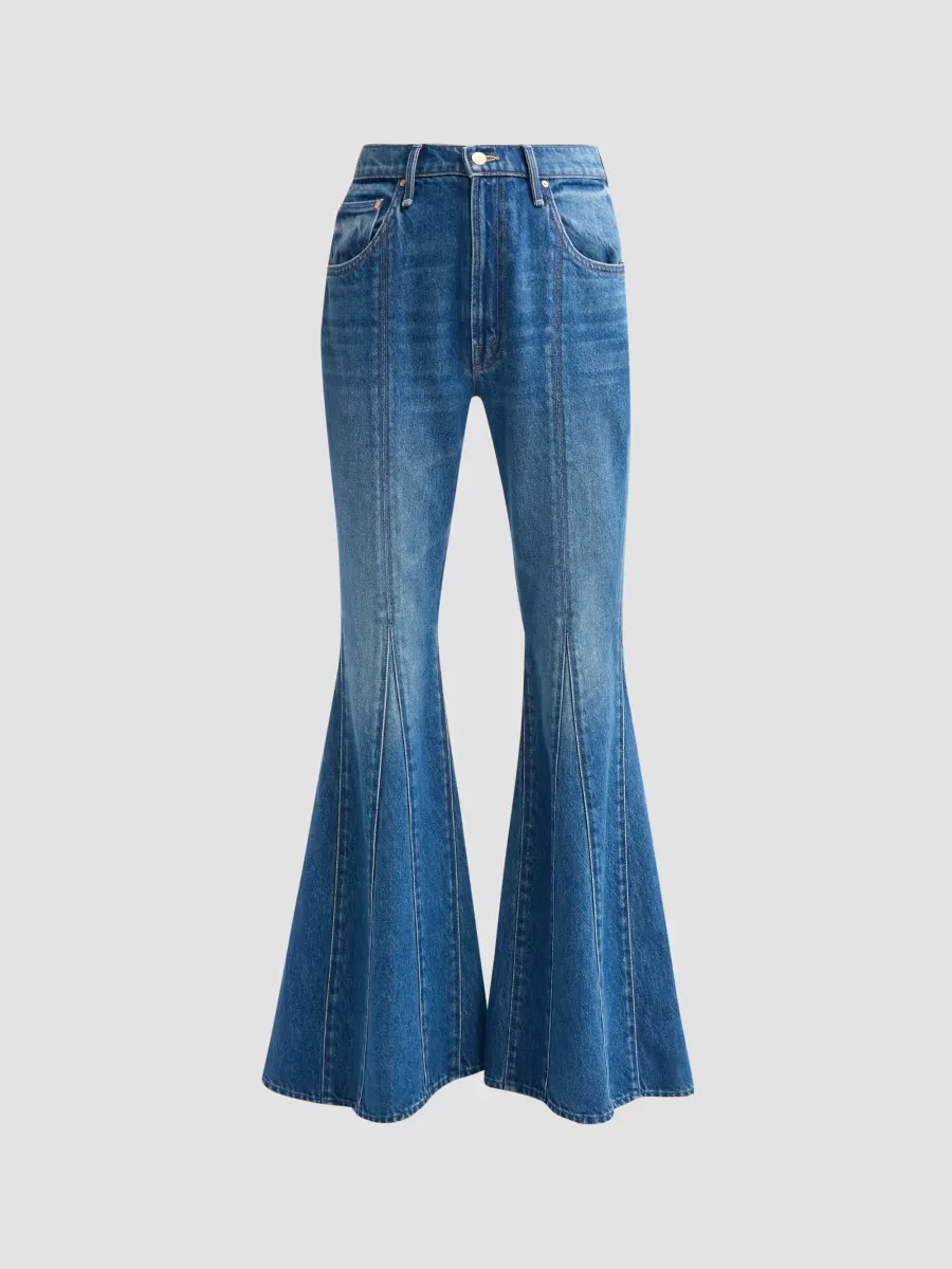 The Seamed Flared Jeans by MOTHER