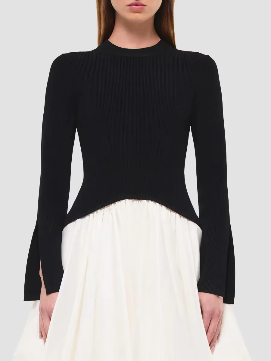 Kenlie Colorblocked Fit & Flare Midi-Dress by SIMKHAI