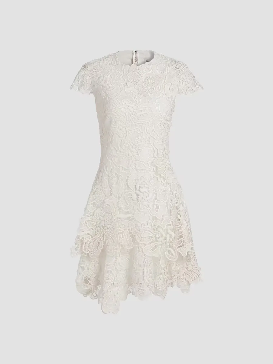 Novelle Floral Lace Minidress by SIMKHAI