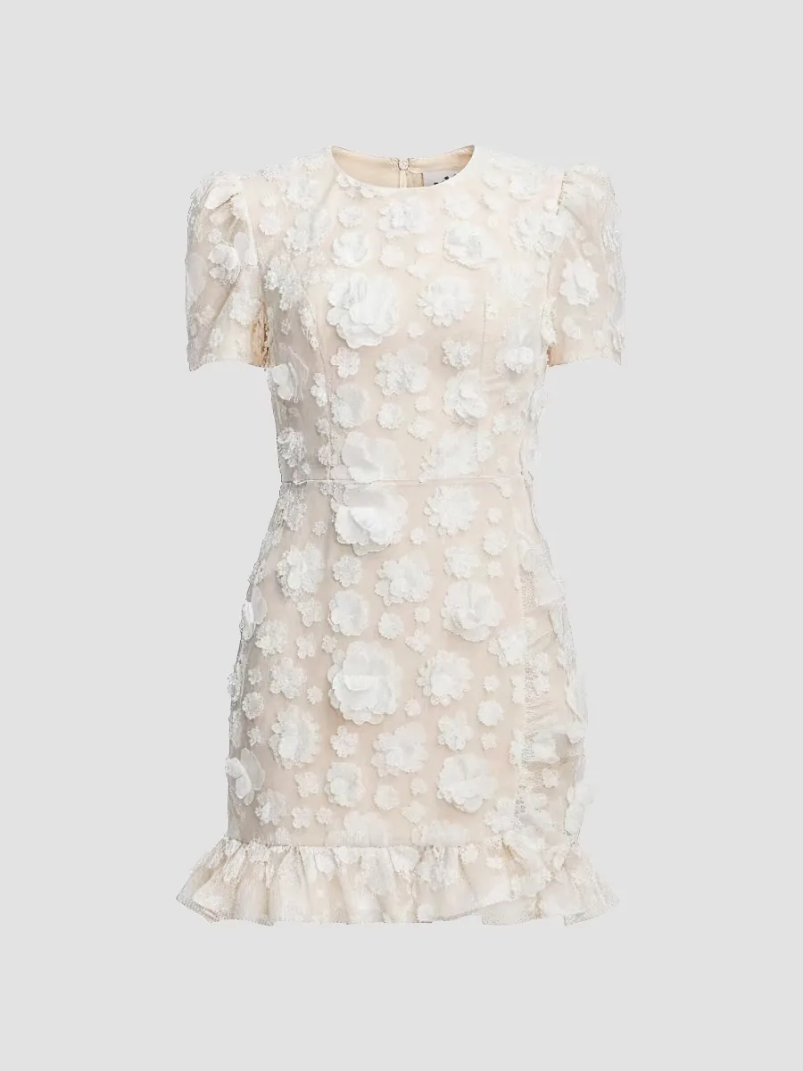 Brittany Floral Applique Minidress