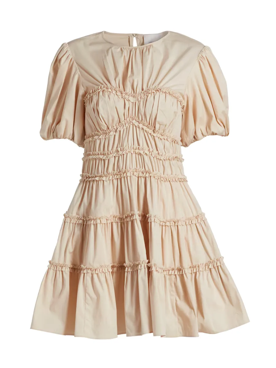 Sirrina Gathered A-Line Minidress by Cinq  Sept