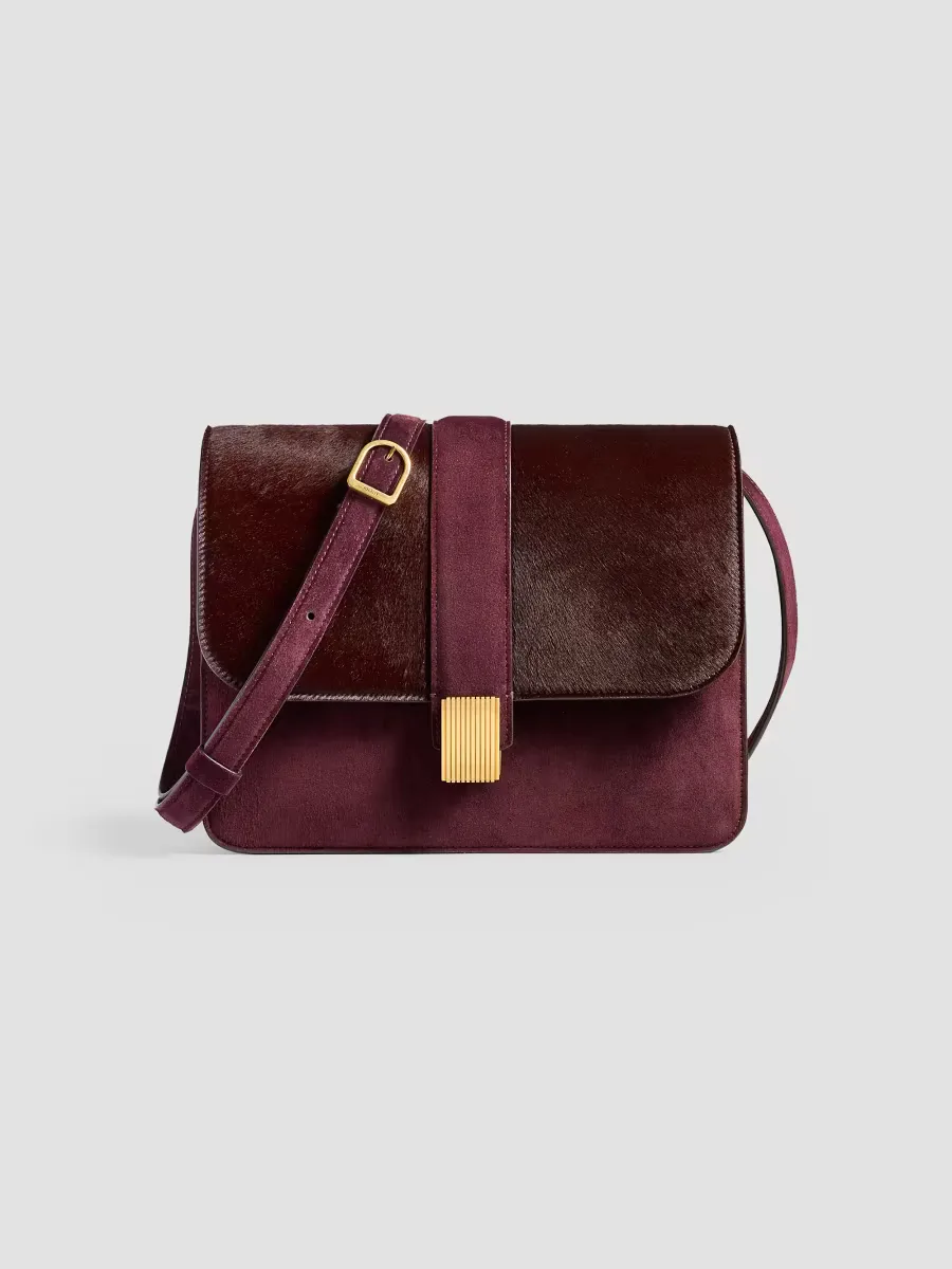 Blake Calf Hair & Suede Crossbody Bag by Khaite