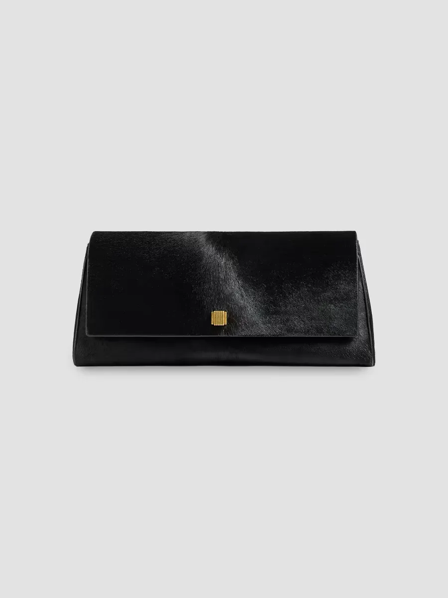 Audrey Calf-Hair Clutch by Khaite