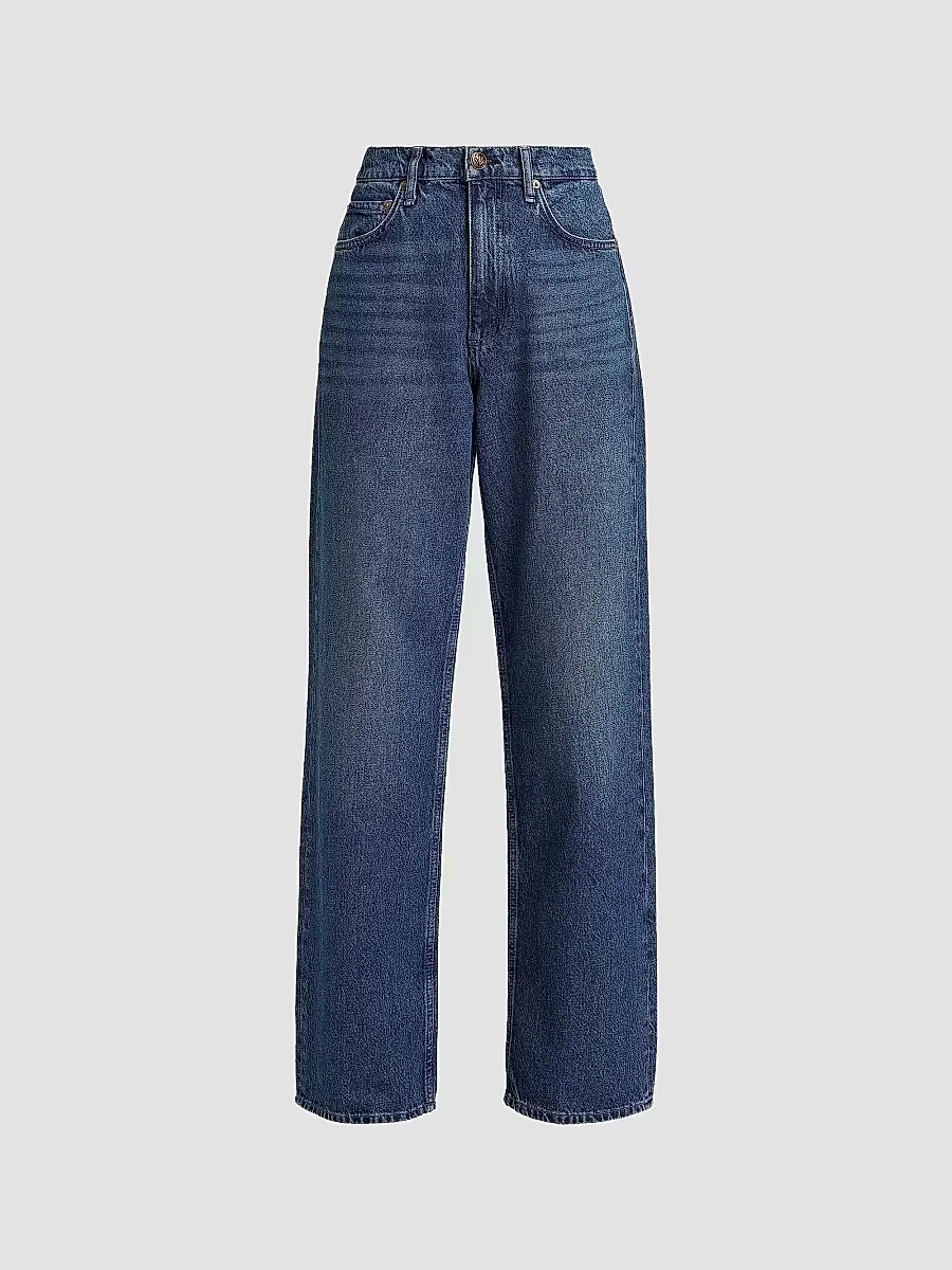 Shea High-Rise Relaxed Straight-Leg Jeans by rag & bone