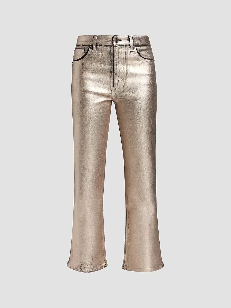 The Reboot Metallic Crop Jeans
