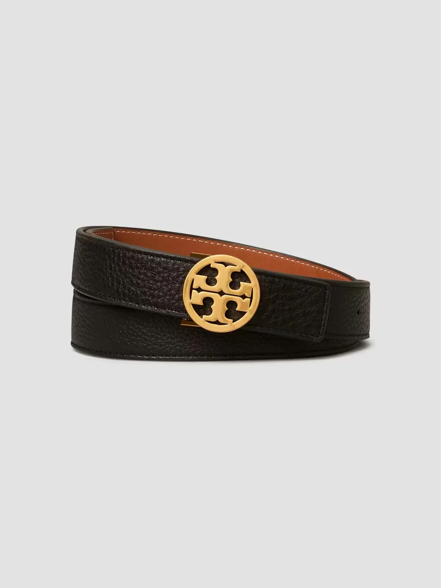 Miller Reversible Leather Belt by Tory Burch