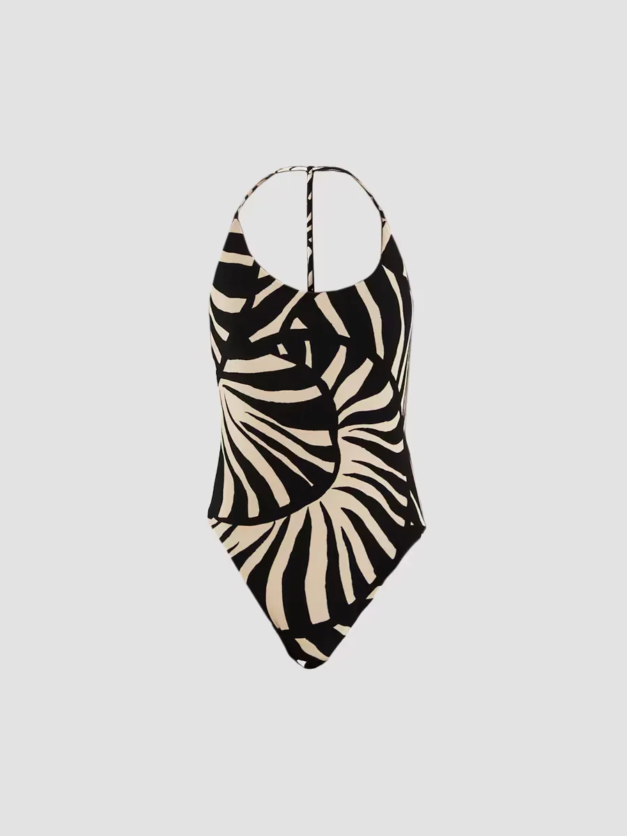 Zebra Print One-Piece Swimsuit by FARM Rio