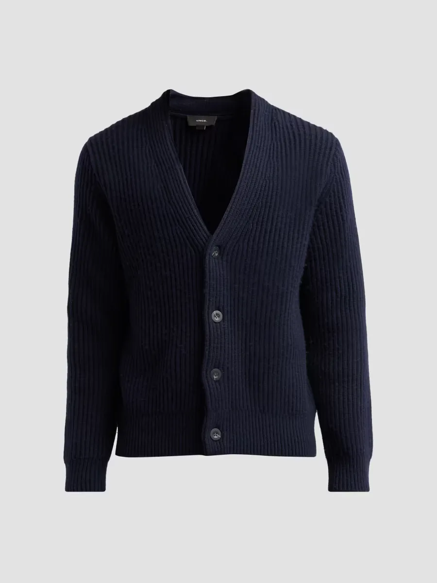 Winter Rib-Knit Cardigan