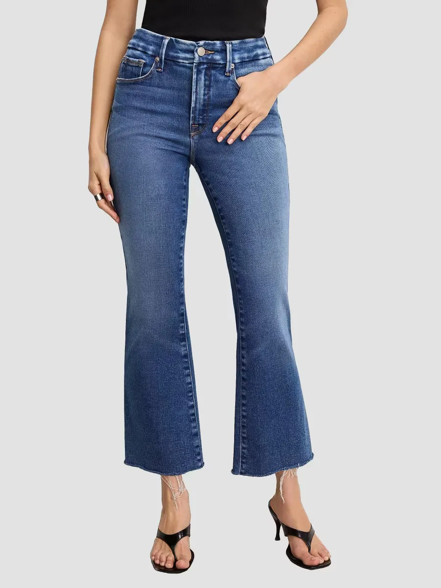 Soft Tech Good Legs Crop Mini Boot Jeans by GOOD AMERICAN