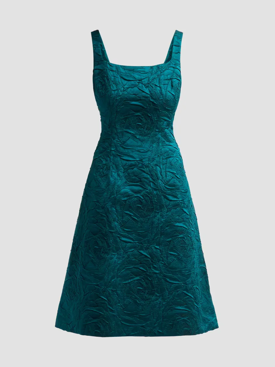 Teri Jon by Rickie Freeman Embossed Jacquard Mini Dress by Teri Jon