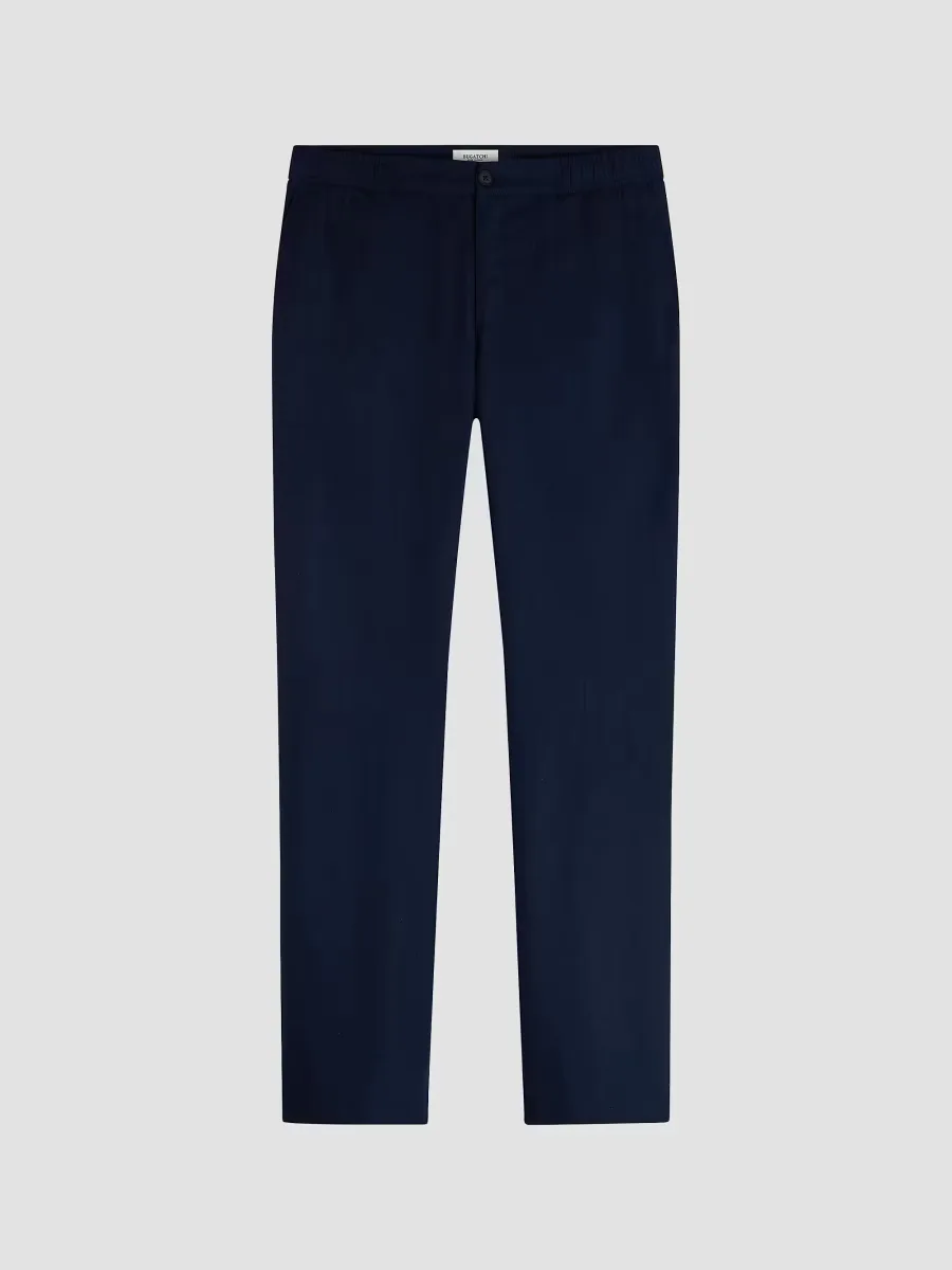 Bugatchi Tapered Linen-Blend Pants