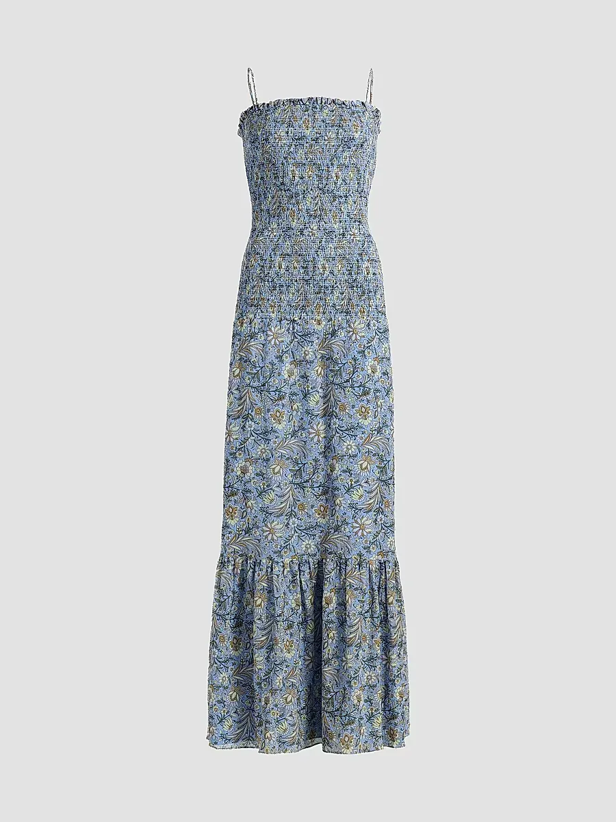 Veronica Beard Clem Floral-Print Cotton-Silk Maxi Dress