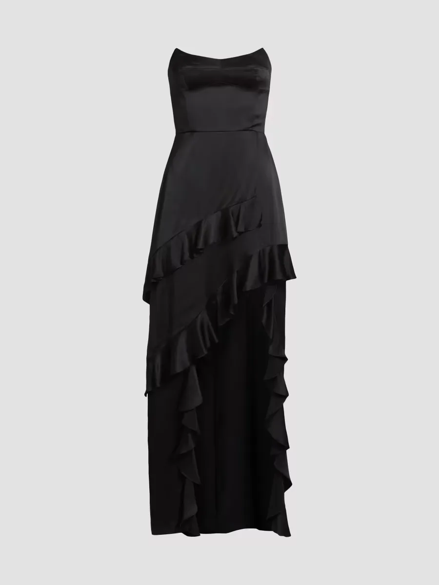 Magnolia Silk Frill Cocktail Dress