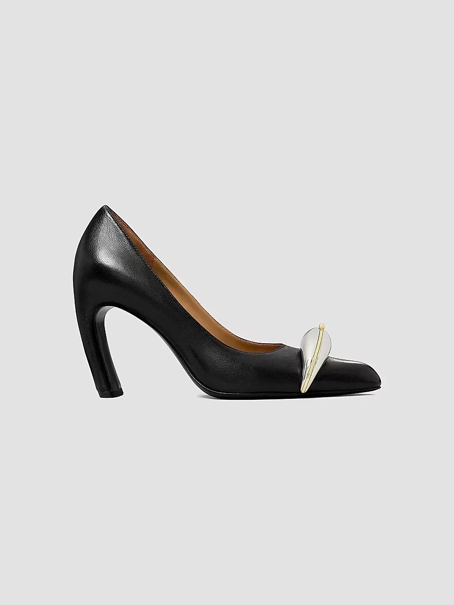 Pierced XL 90MM Leather Pumps by Tory Burch