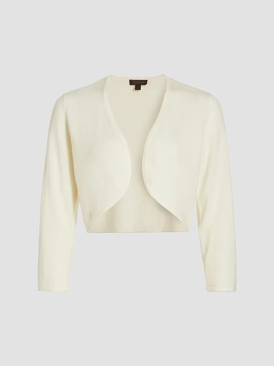 Collection Cashmere Cropped Open Bolero Cardigan by Saks Fifth Avenue