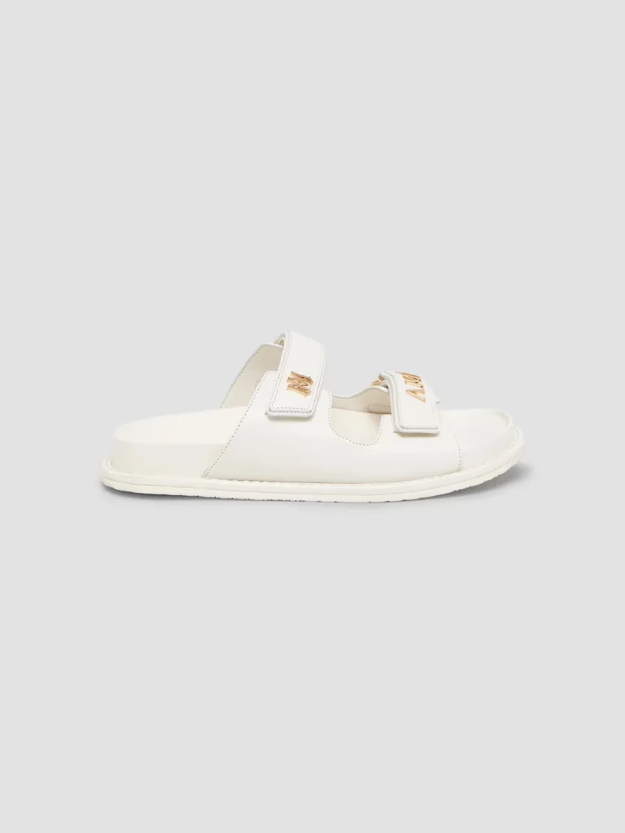 Boardwalk Leather Two-Strap Sandals by AMIRI