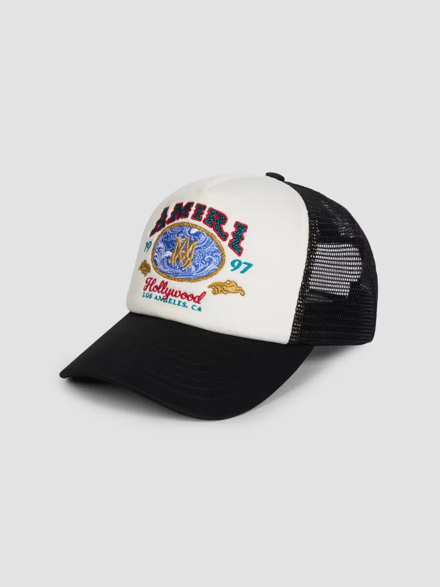 Amiri Wave Foam Trucker Hat by AMIRI