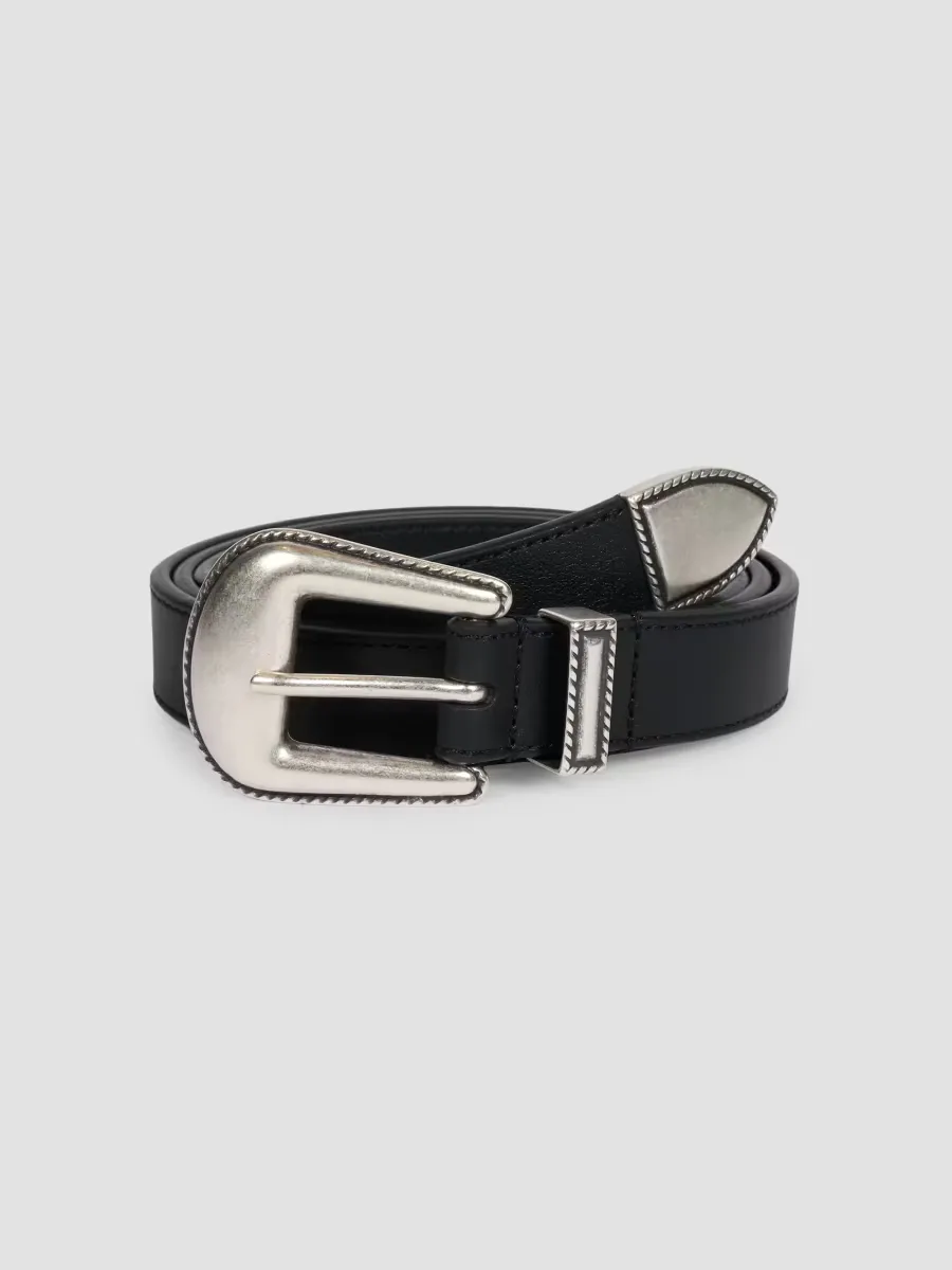 Western Leather Belt by AMIRI