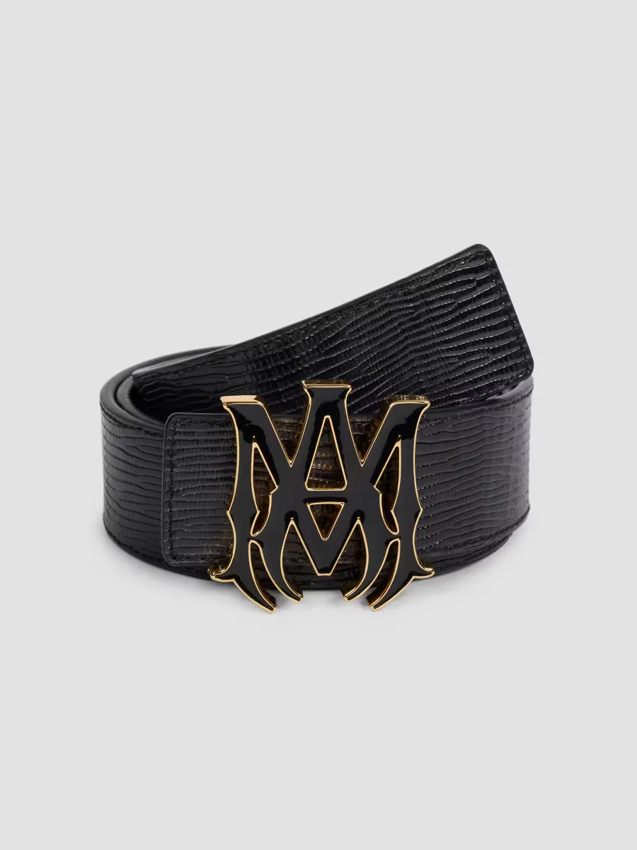 MA Quad Leather Belt by AMIRI