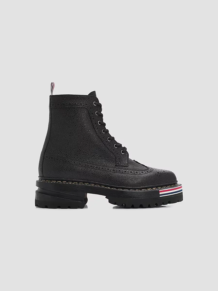 Leather Lugsole Hiking Boots by Thom Browne