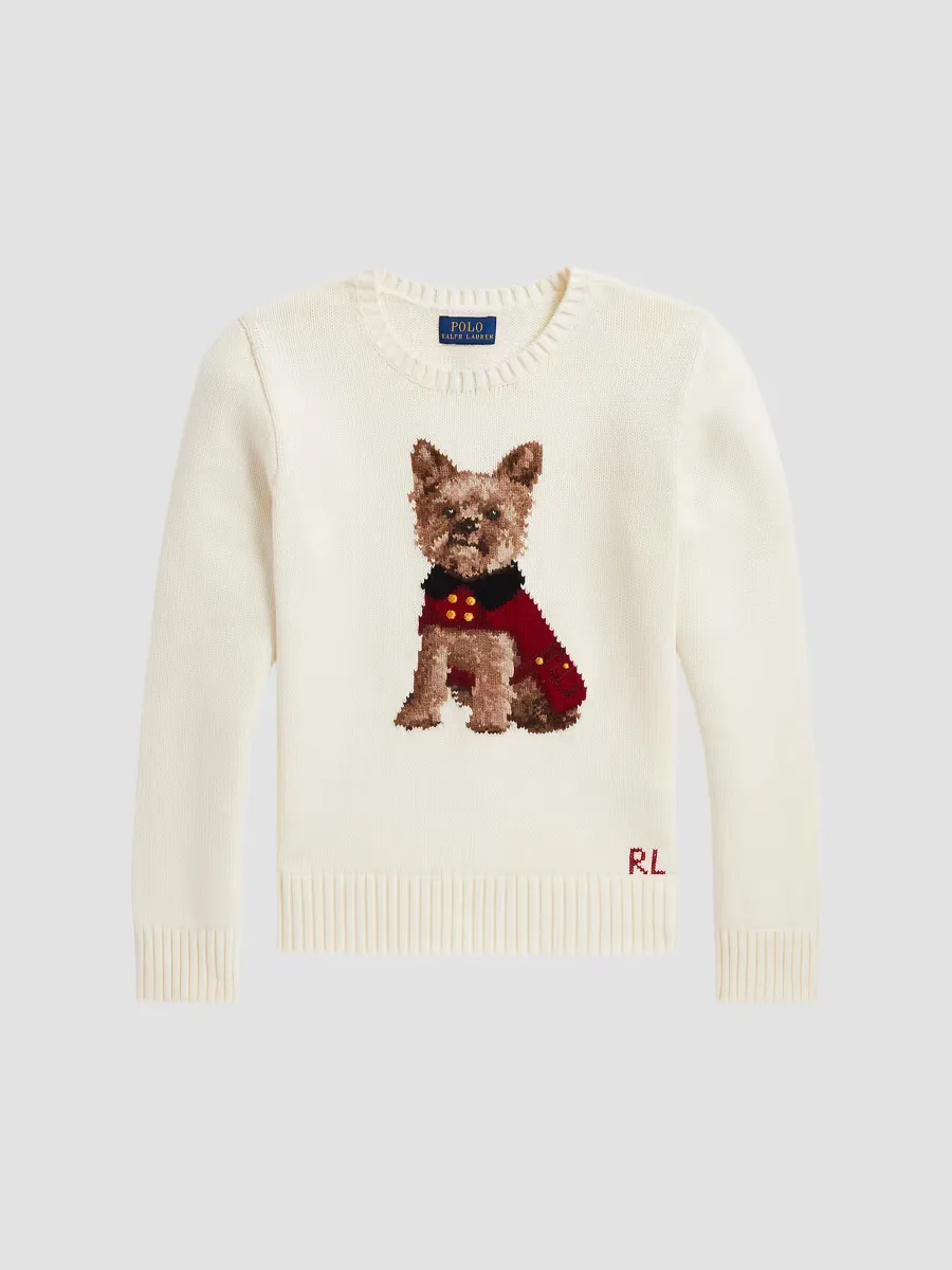 Dog Cotton Sweater by Polo Ralph Lauren