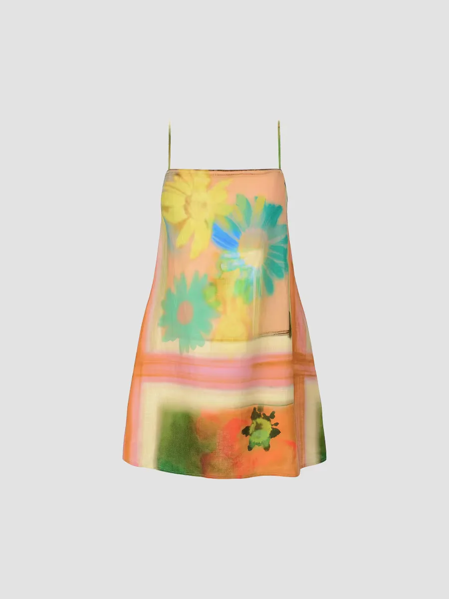 Laura Linen Minidress by STAUD