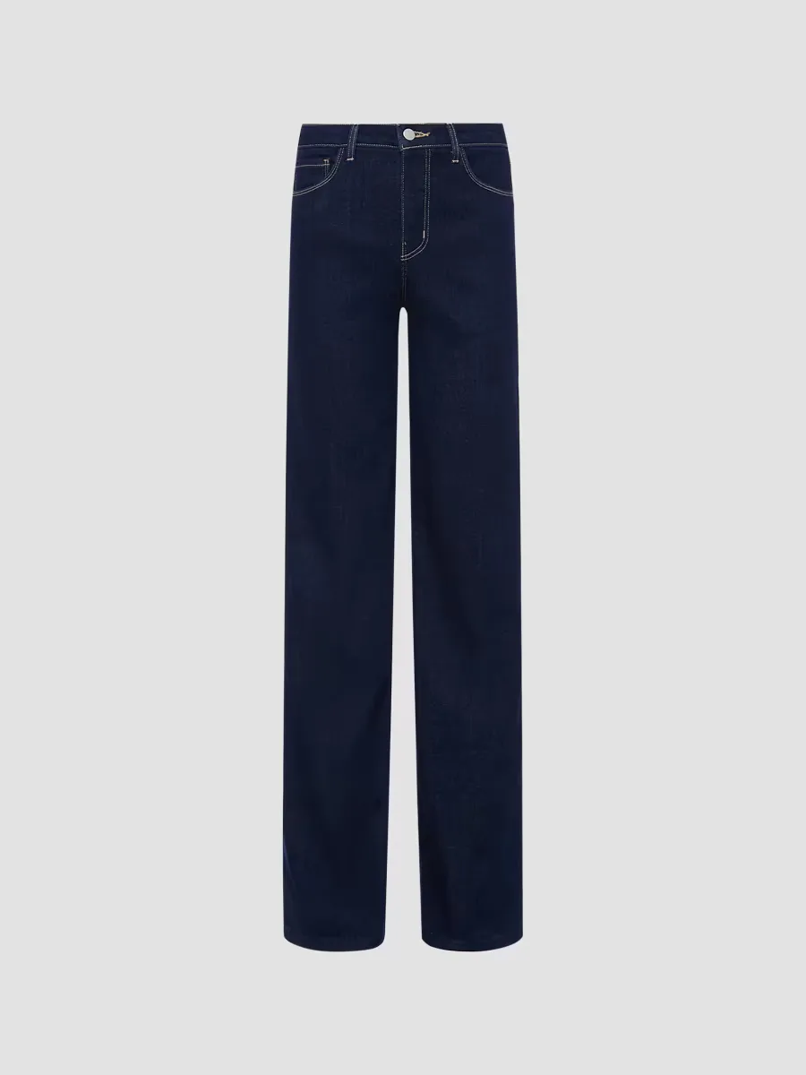 Clayton High-Rise Stretch Wide-Leg Jeans by L'AGENCE
