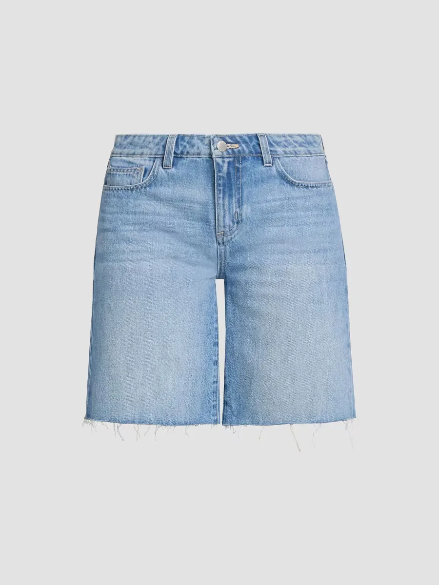 River Denim Bermuda Shorts by L'AGENCE