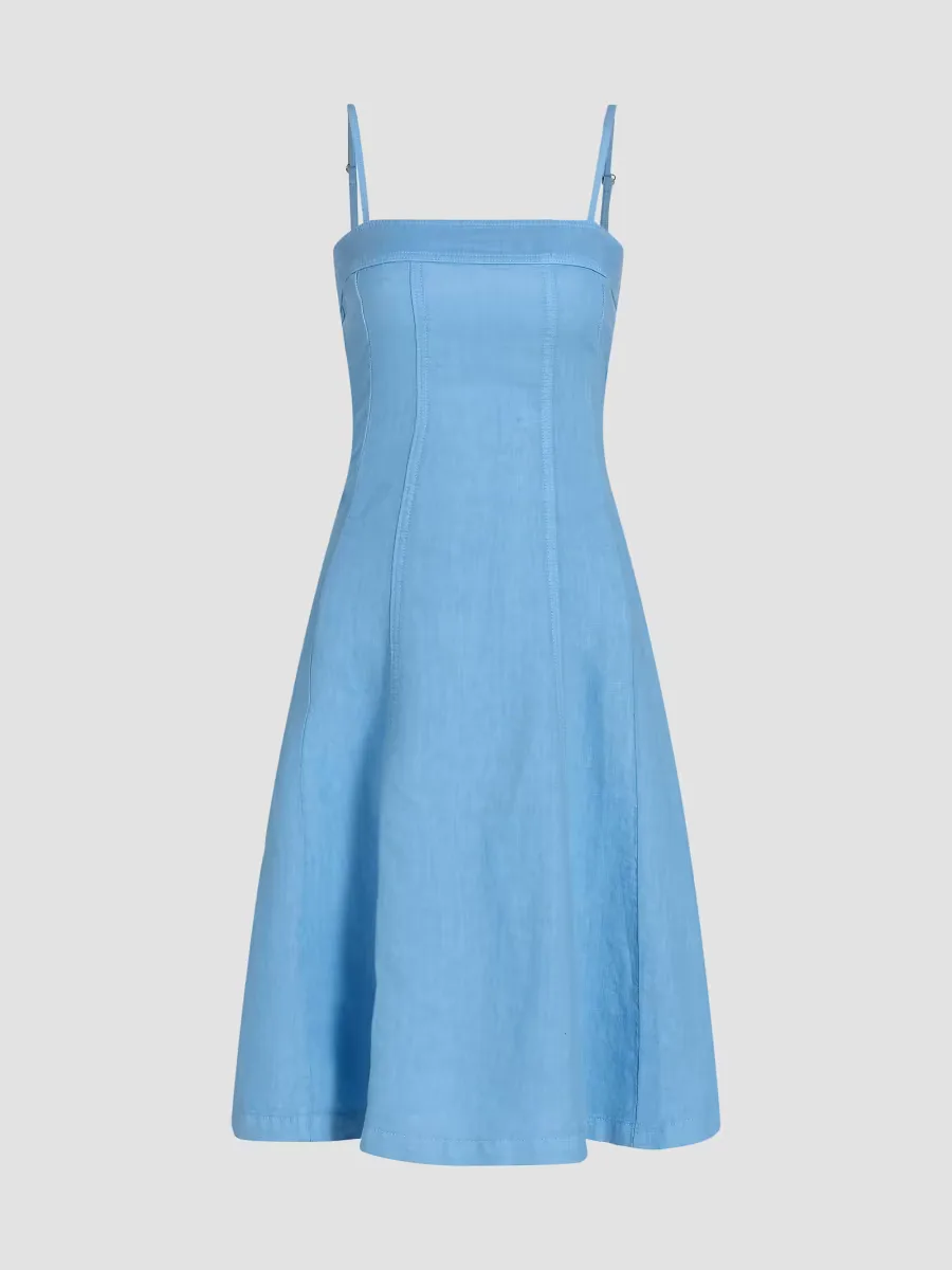 Mitzy Linen Midi-Dress by L'AGENCE