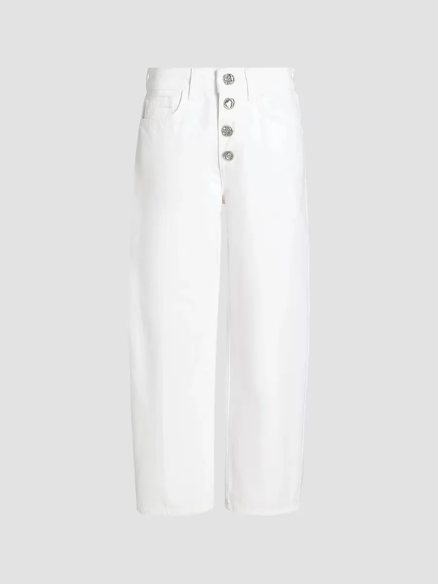 Liora High-Rise Button Fly Stovepipe Jeans by L'AGENCE