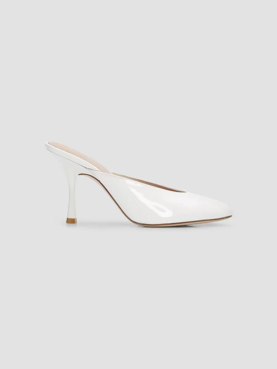Madison 85MM Patent Leather Mules by Stuart Weitzman