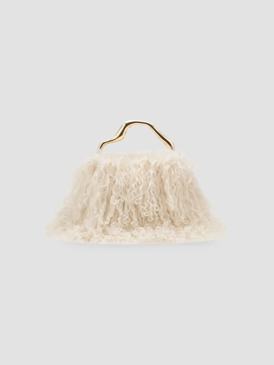 Solene Shearling Mini Handle Bag by Cult Gaia