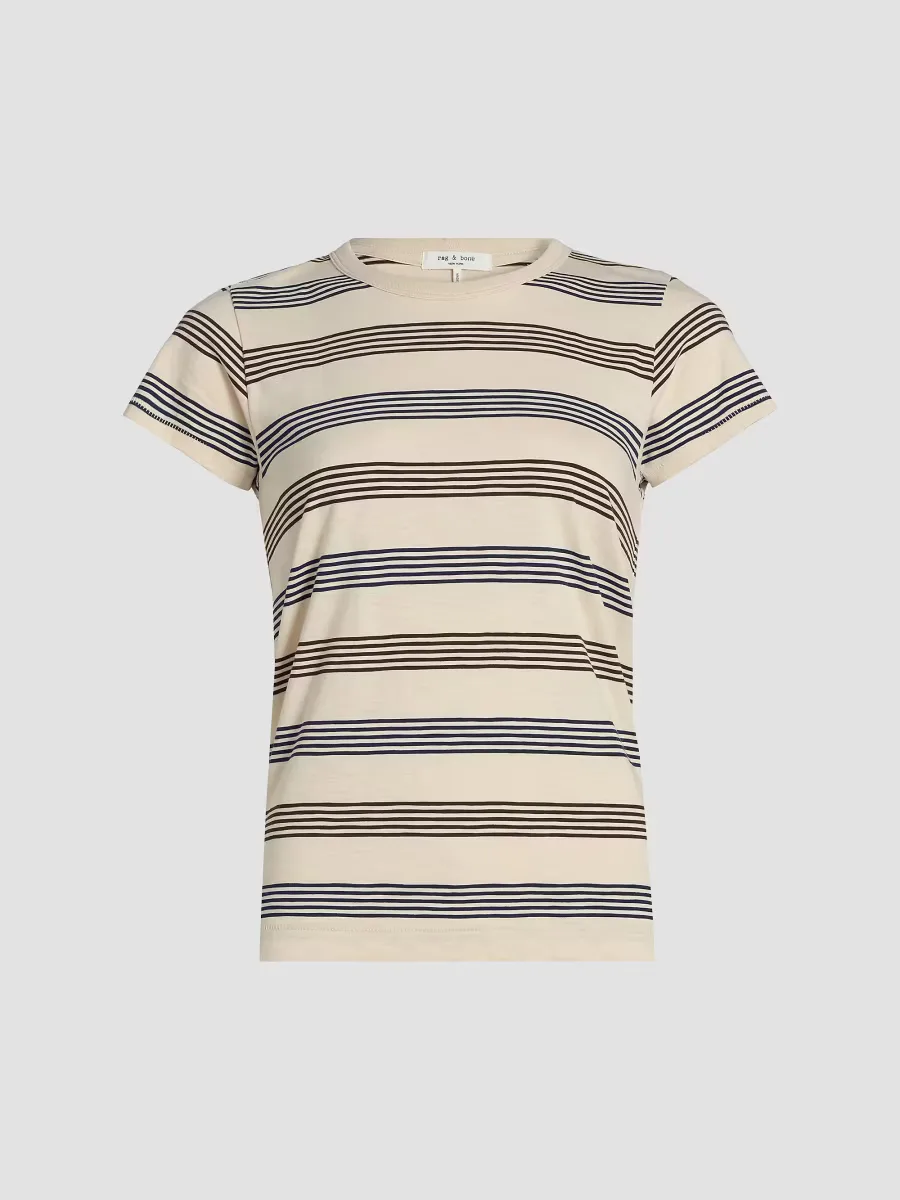 The Slub Striped Cotton T-Shirt