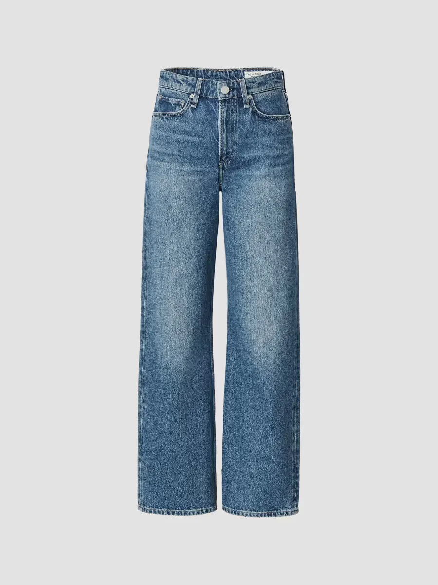 Logan Denim High-Rise Wide-Leg Jeans