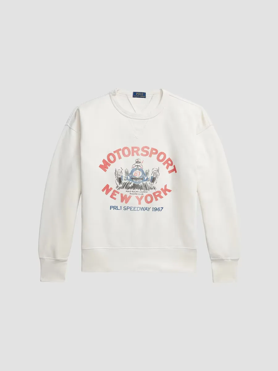 Vintage Graphic Fleece Crewneck Sweatshirt by Polo Ralph Lauren