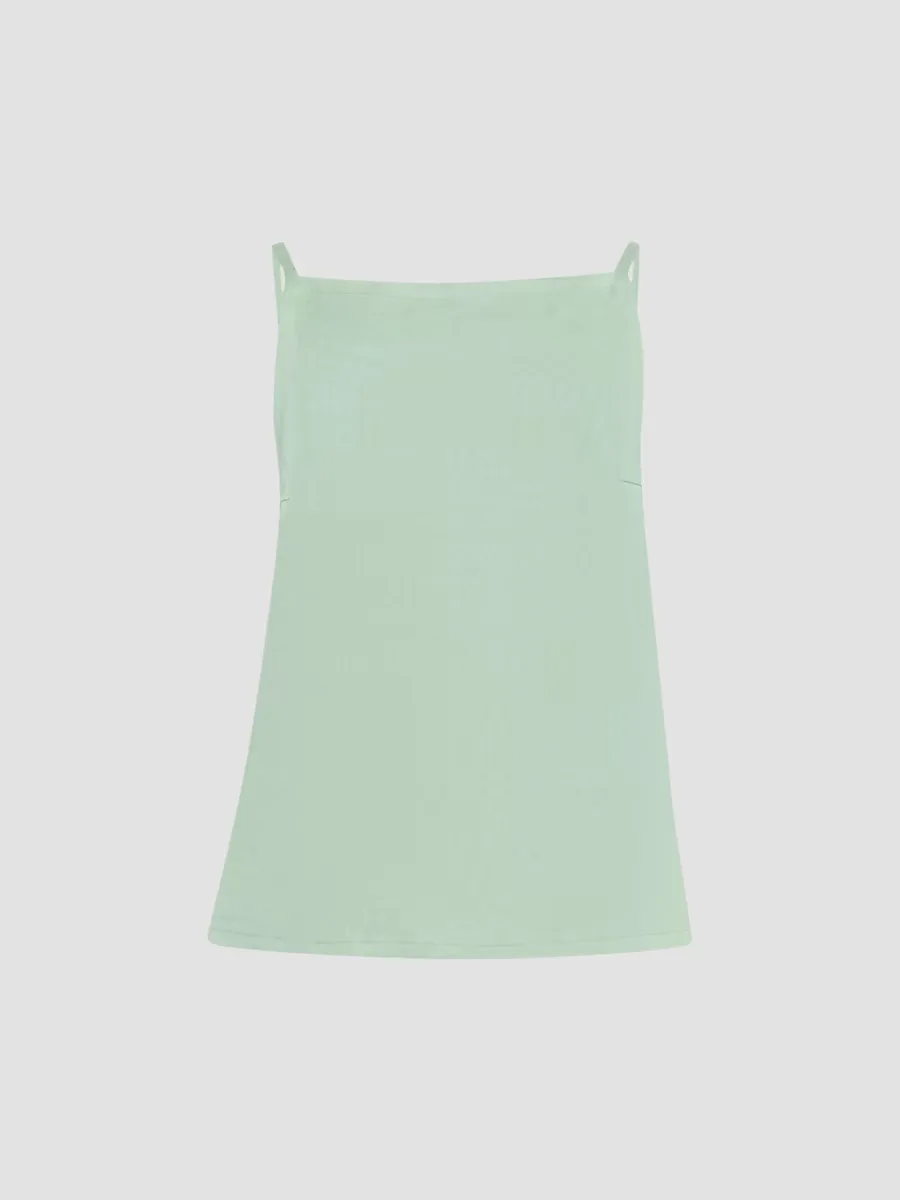 Linen-Blend Apron Top by Theory
