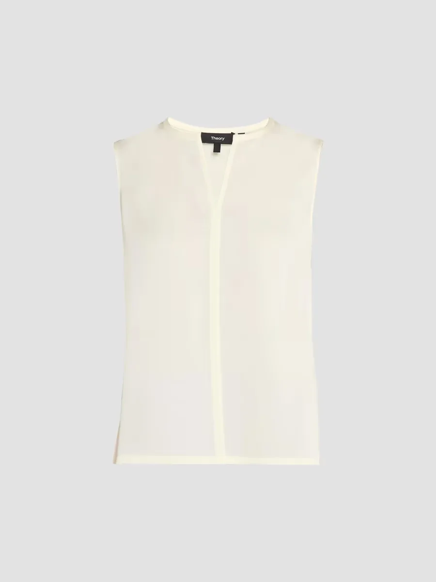 Satin Sleeveless Top by Theory