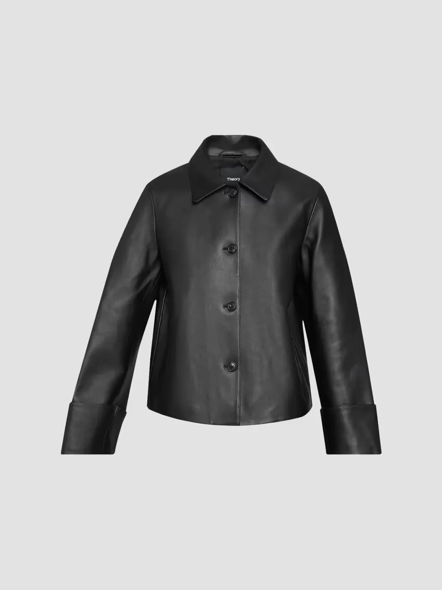 Boxy Fit Cuff Jacket by Theory