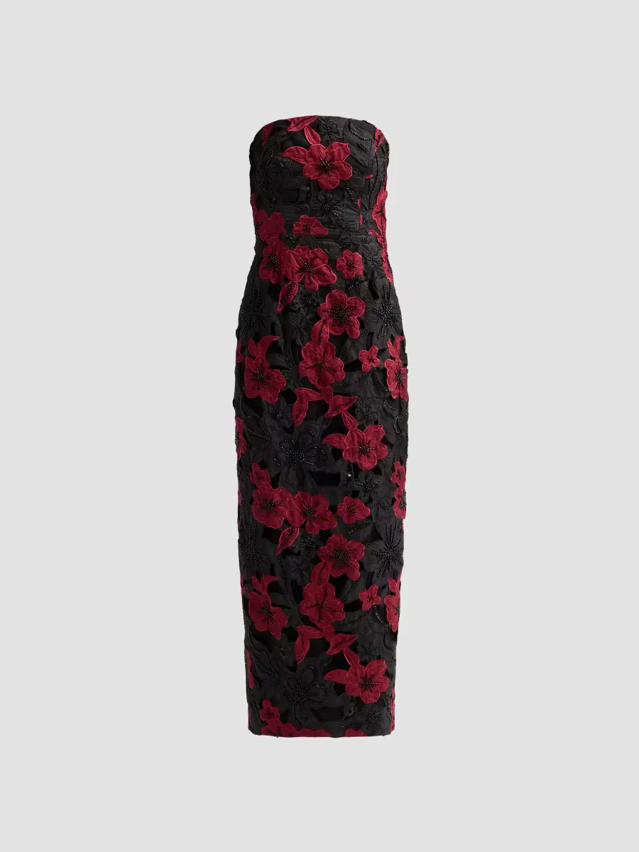 Orion Grand Floral Lace Maxi Dress