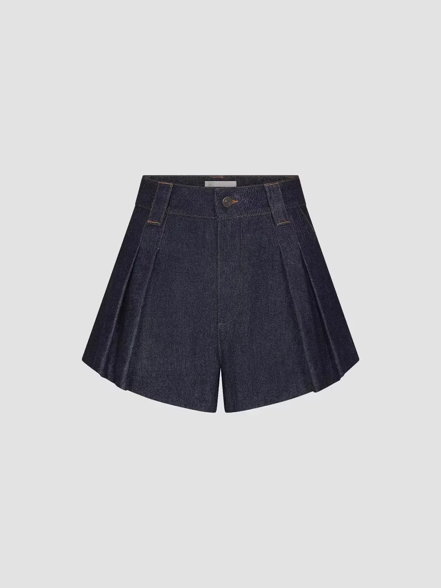 The Structural Denim Shorts by FRAME