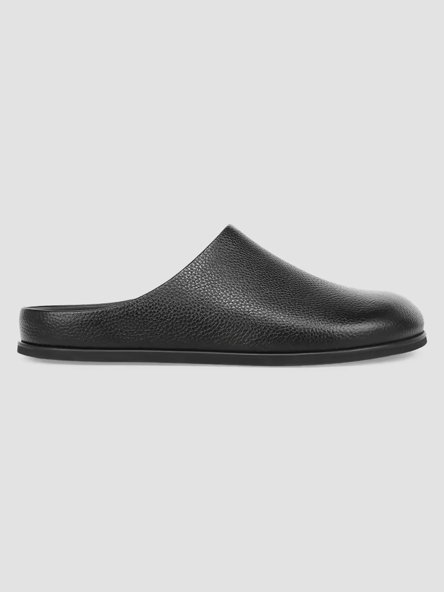 Leo Grained Leather Clogs by Vince