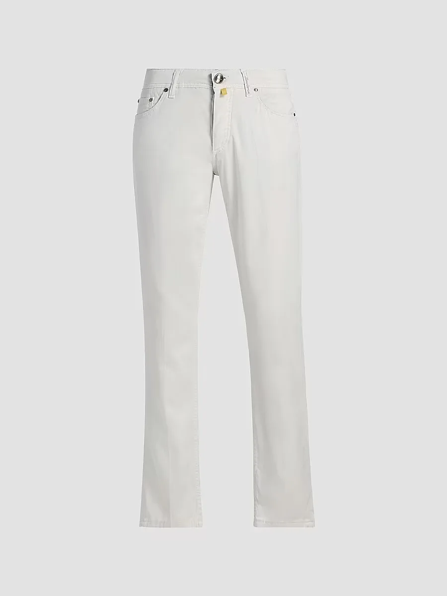 Cotton-Blend Slim-Leg Trousers by Sartorio Napoli