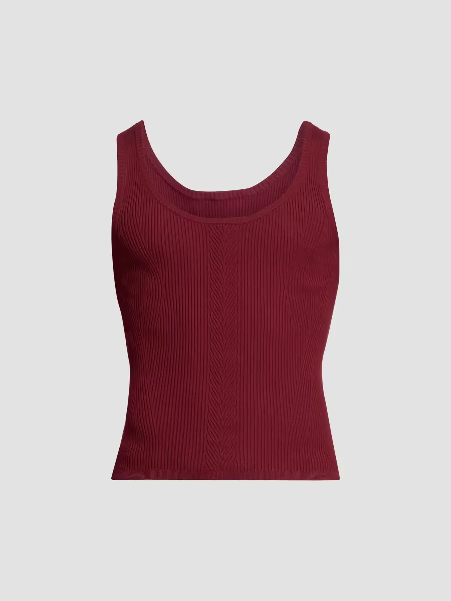 Motto Ribbed Tank by Dries Van Noten