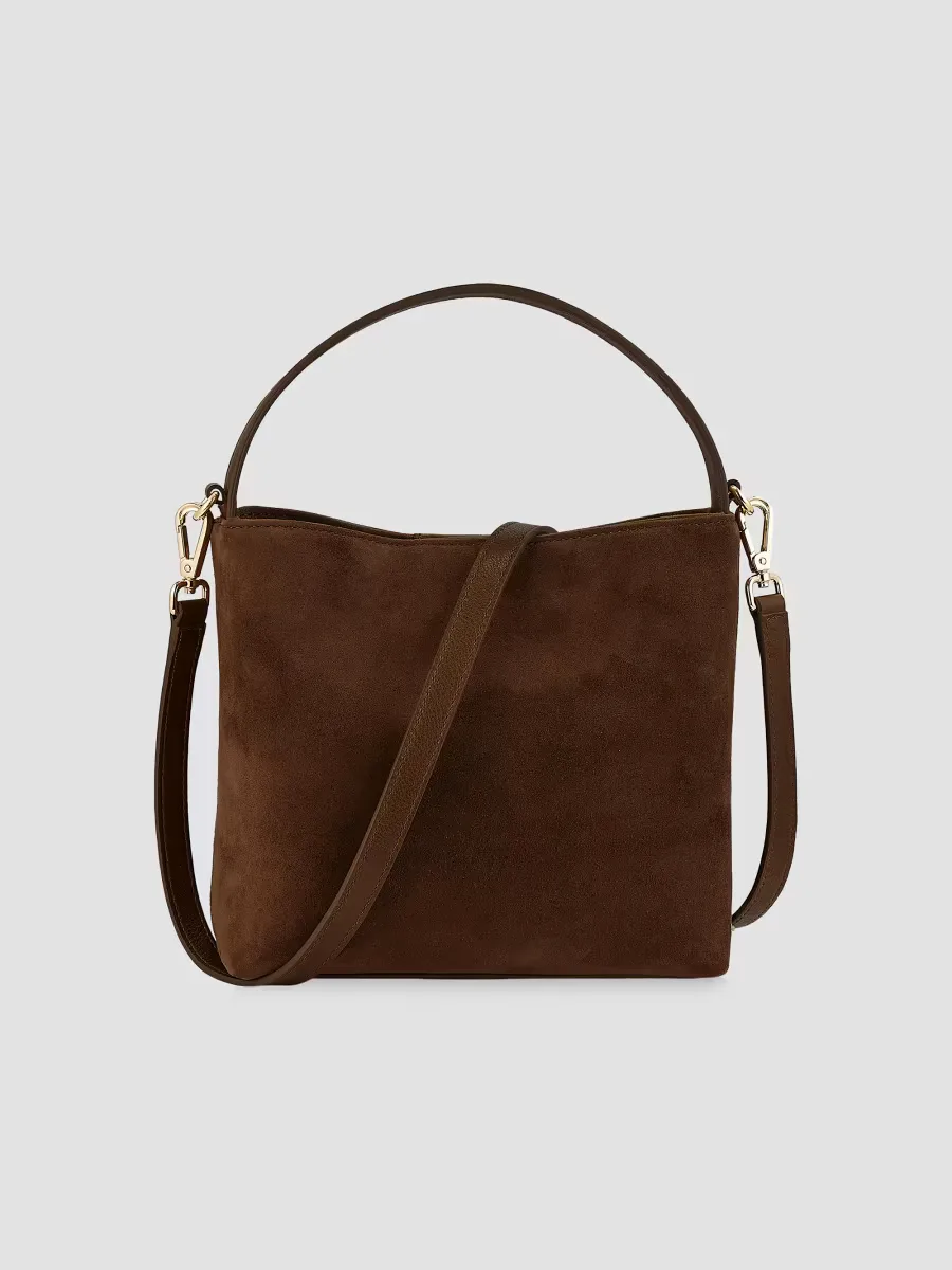 Tate Suede Bucket Bag by GiGi New York