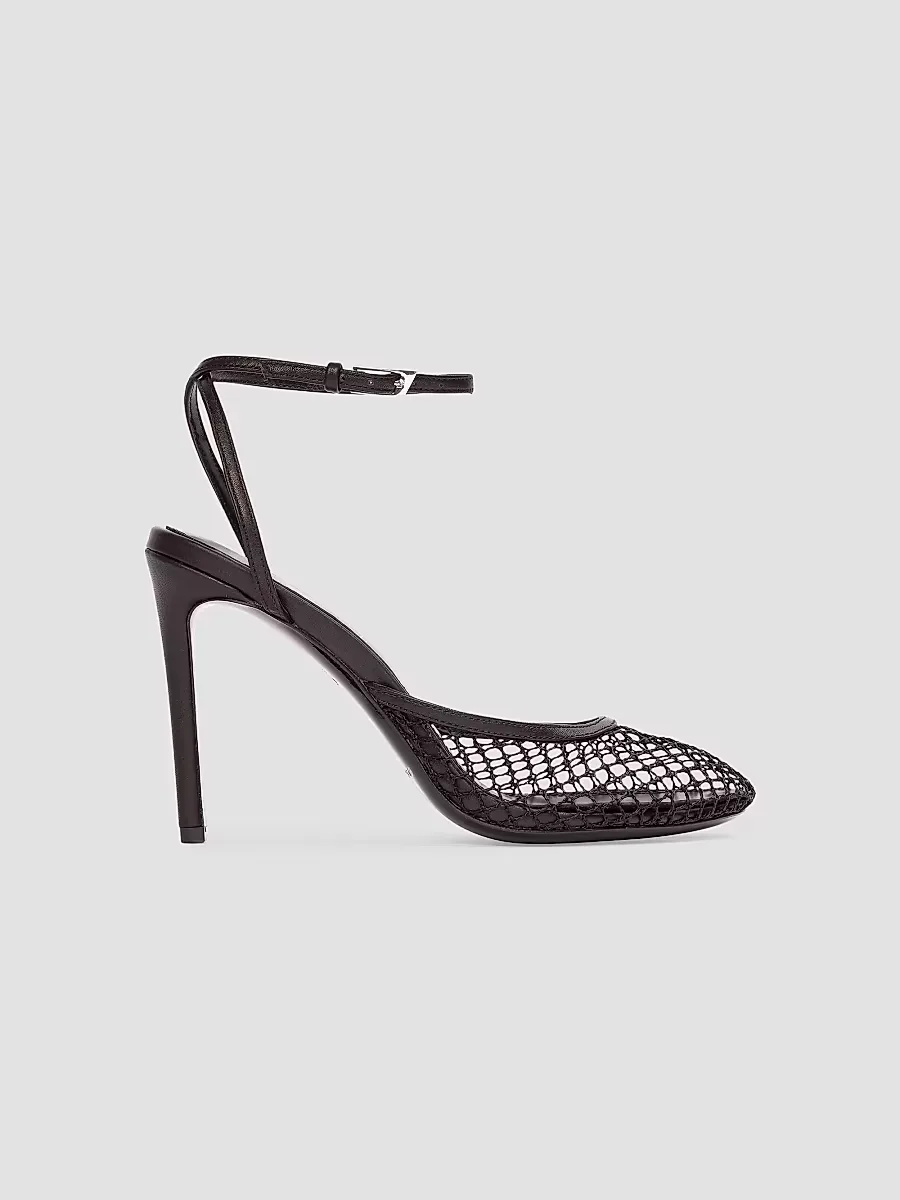 Millie 100MM Mesh Sandals by Black Suede Studio