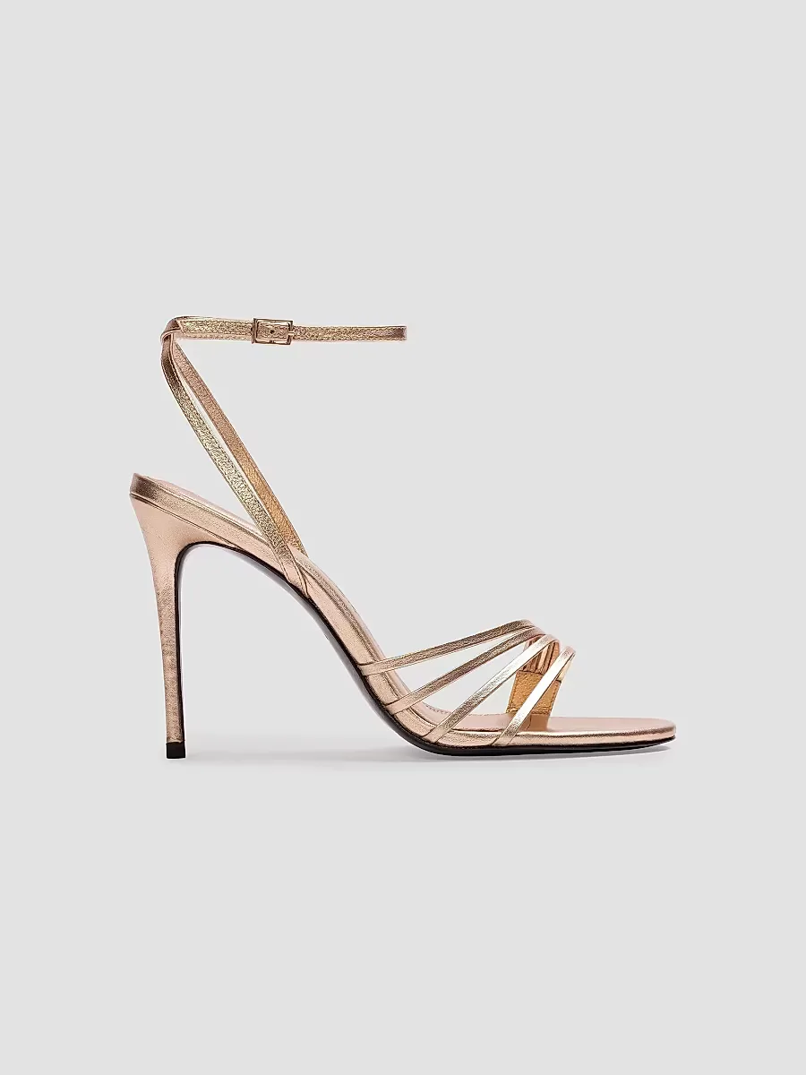 Ella 100MM Leather Sandals