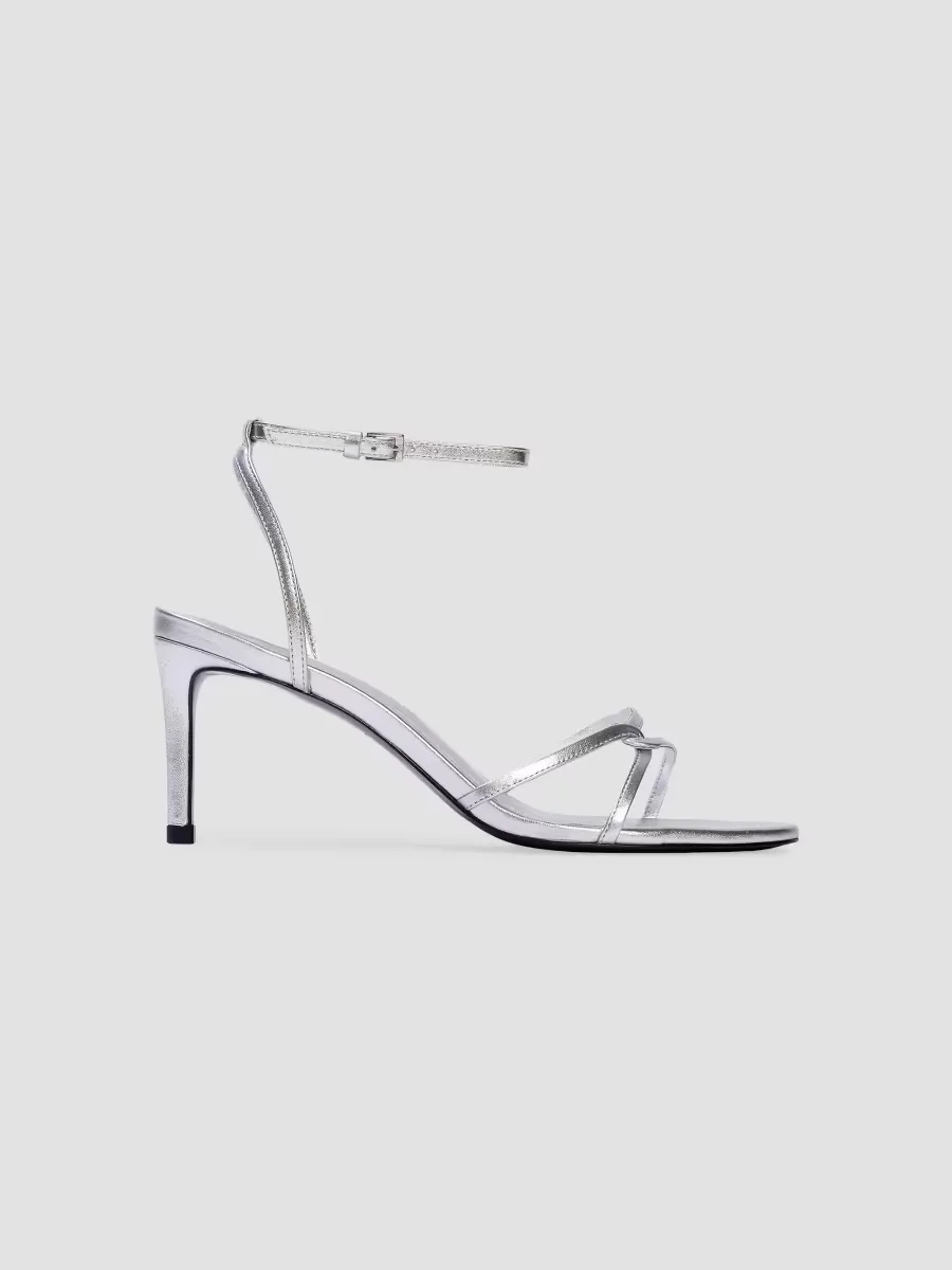 Miley 70MM Metallic Sandals by Black Suede Studio